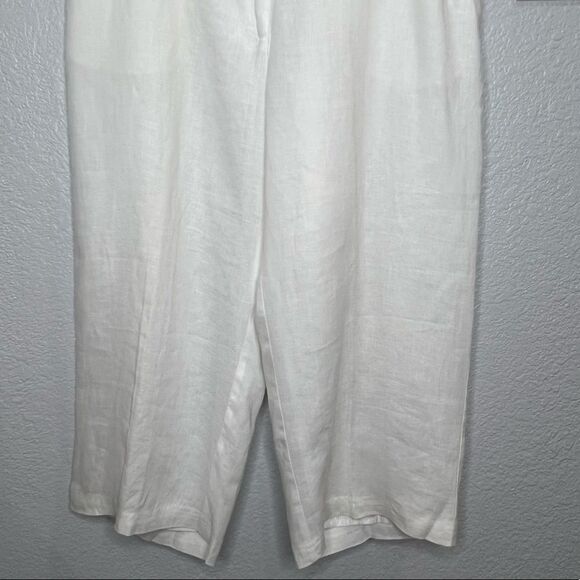 E-Col-O-Gie Linen Women Dress Ankle Pants Sz 8 - Picture 5 of 9